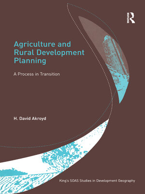 cover image of Agriculture and Rural Development Planning